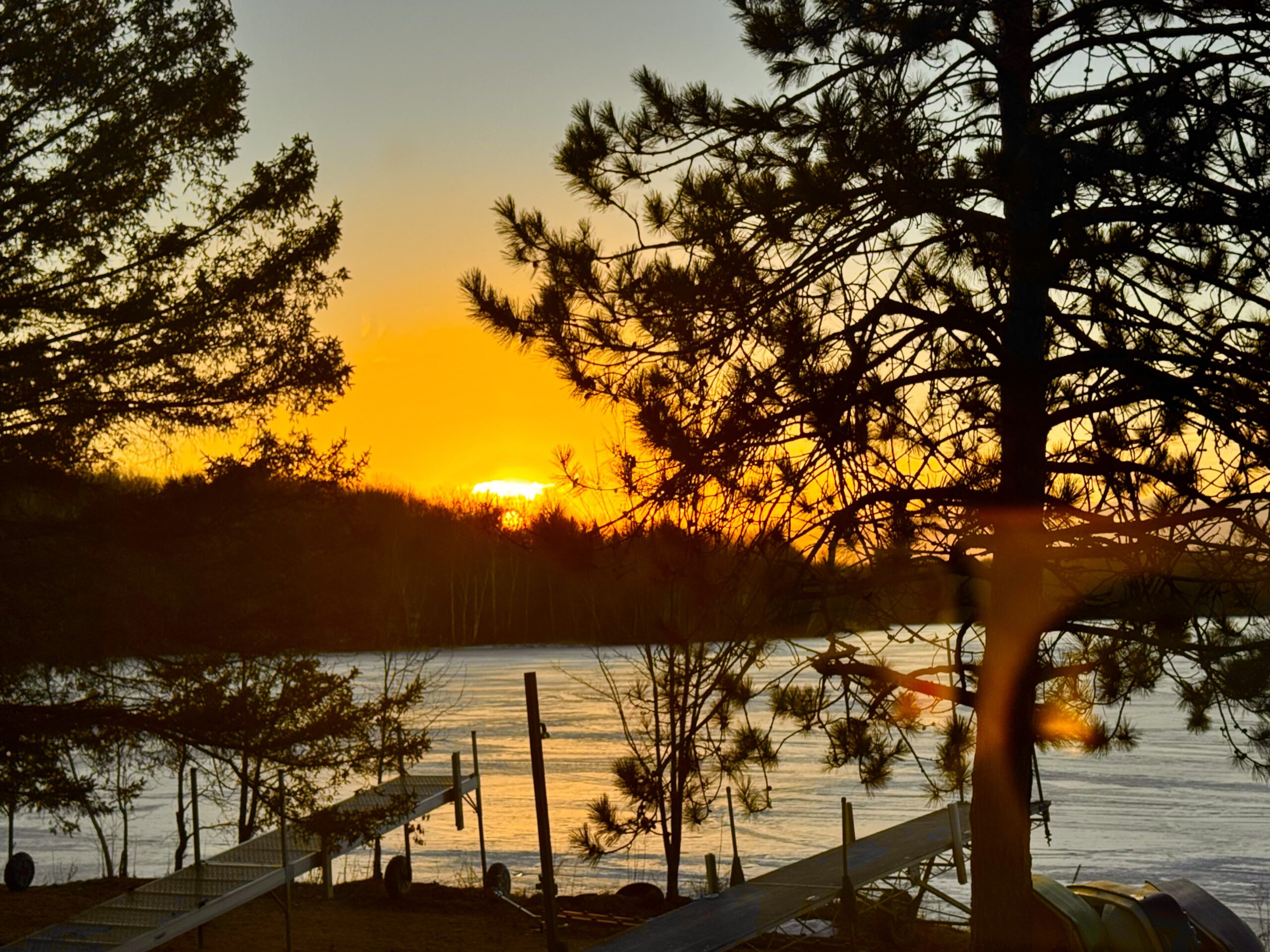 Sunset at Nelson Lake from DJ's Dockside